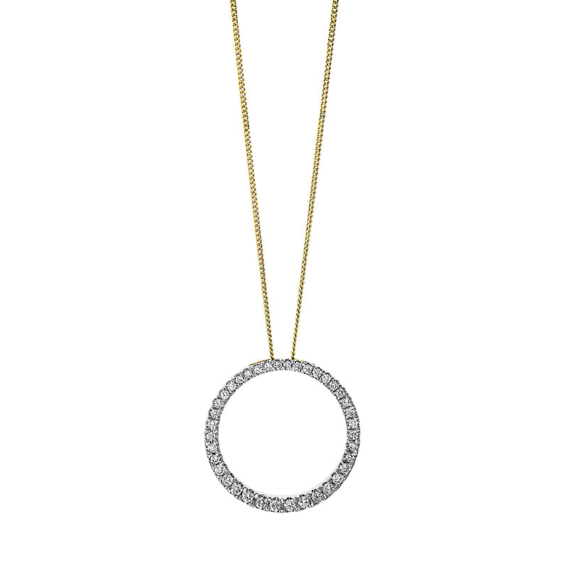 Collier 18 kt GG, 38 Brill. 0,50 ct, TW-si