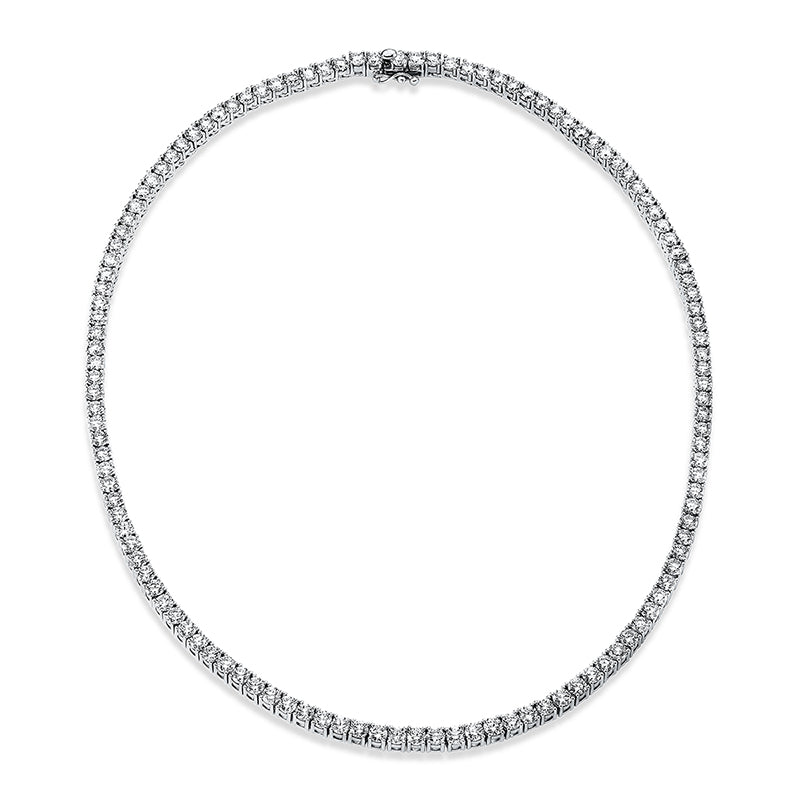 Collier 18 kt WG, 123 Brill. 24,00 ct, TW-si