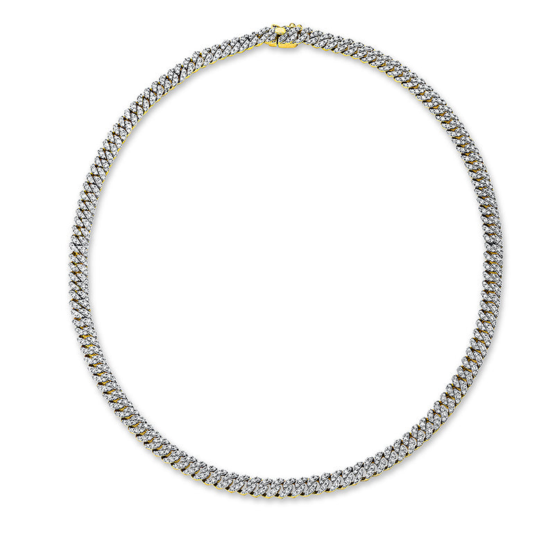 Collier 18 kt GG, 268 Brill. 4,64 ct, TW-si, 533 Brill. 3,68 ct, TW-si