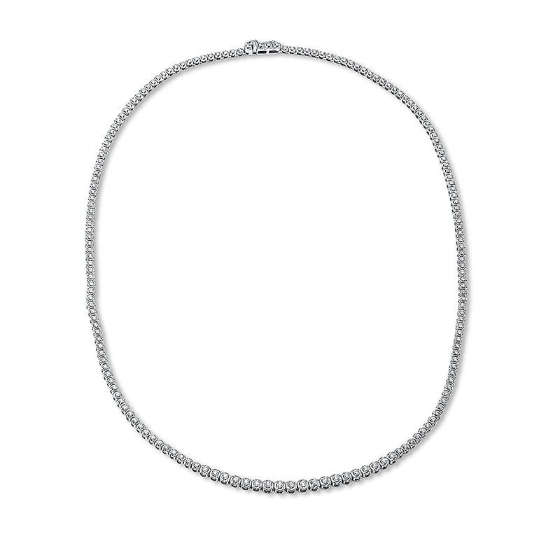 Collier 18 kt WG, 176 Brill. 1,51 ct, TW-si