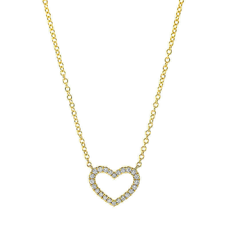 Collier 18 kt GG, 24 Brill. 0,20 ct, TW-si
