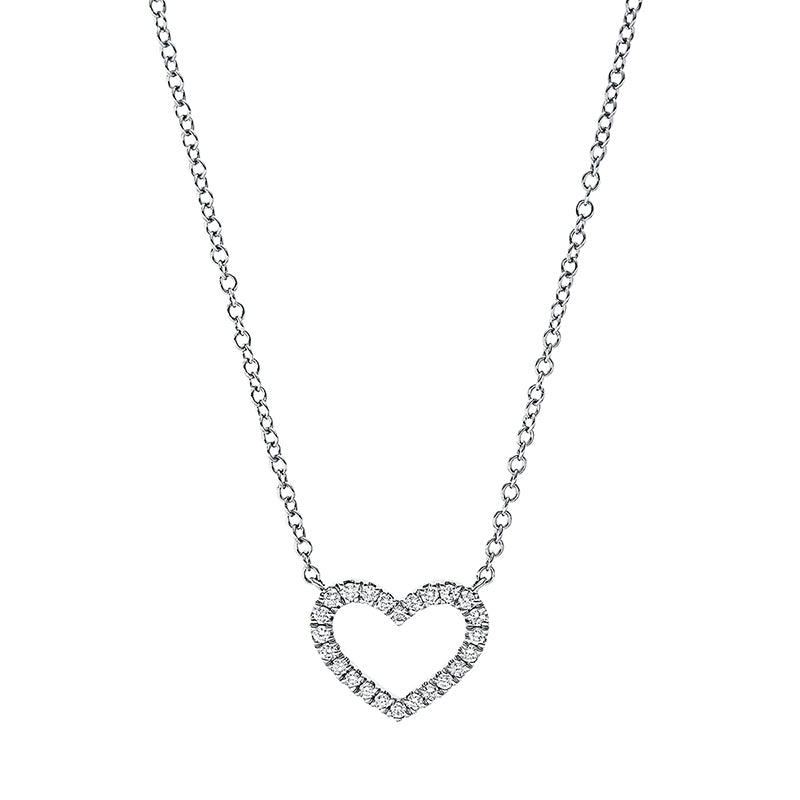 Collier 18 kt WG, 24 Brill. 0,20 ct, TW-si