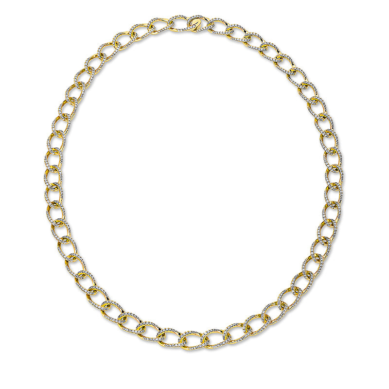 Collier 18 kt GG, 879 Brill. 4,30 ct, TW-si