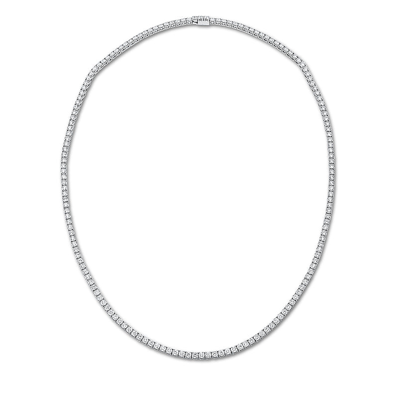 Collier 18 kt WG, 165 Brill. 21,00 ct, TW-si