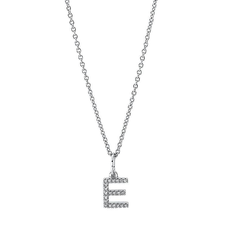 Collier 18 kt WG E. mit ZÖ 42 cm. 21 Brillanten 0.03 ct. TW-si. H:11.5 mm. B:5.5 mm. L:45.0 cm. S:1.4 mm