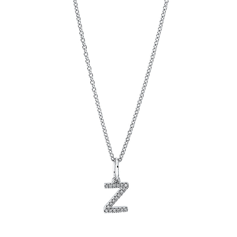 Collier 18 kt WG Z. mit ZÖ 42 cm. 19 Brillanten 0.03 ct. TW-si. H:12.0 mm. B:5.4 mm. L:45.0 cm. S:1.4 mm