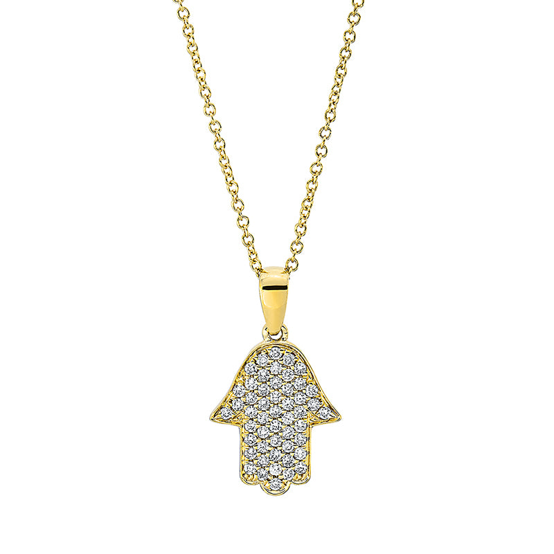 Collier 18 kt GG, mit ZÖ 40 cm, 50 Brill. 0,24 ct, TW-si