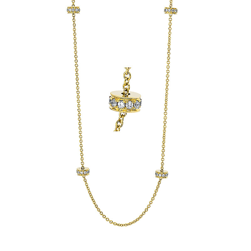 Collier 18 kt GG, 110 Brill. 0,81 ct, TW-si