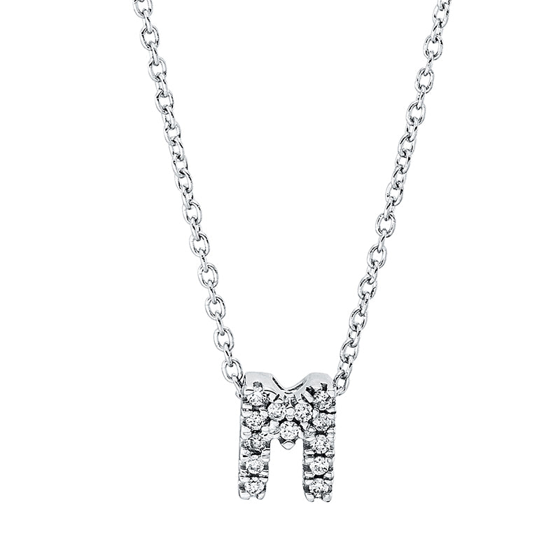 Collier 18 kt WG, mit ZÖ 40 cm, 13 Brill. 0,03 ct, TW-si