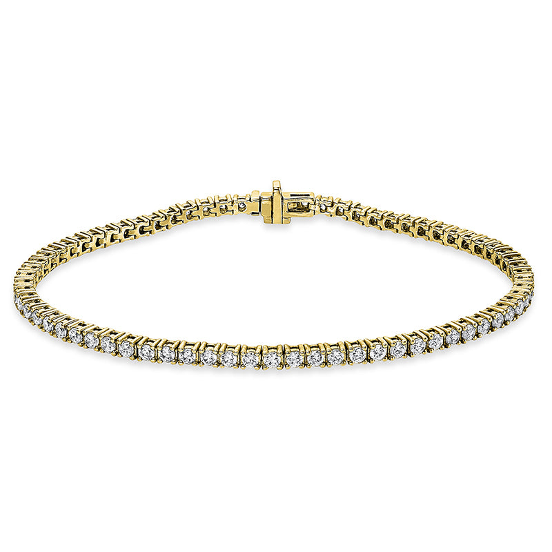 Armband 18 kt GG, 71 Brill. 3,01 ct, TW-si
