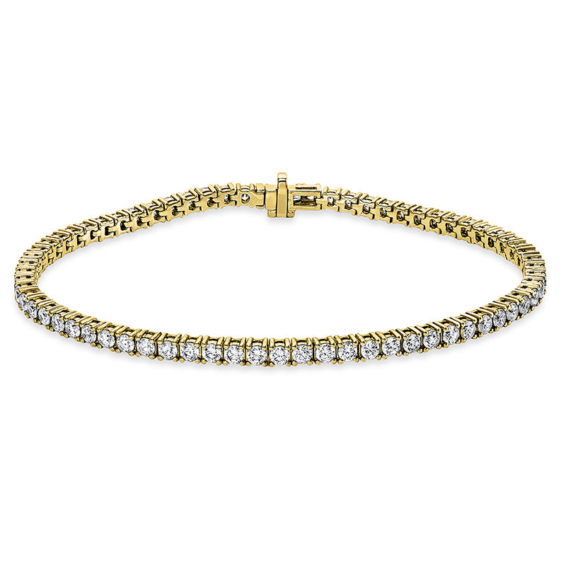 Armband 18 kt GG, 69 Brill. 4,02 ct, TW-si