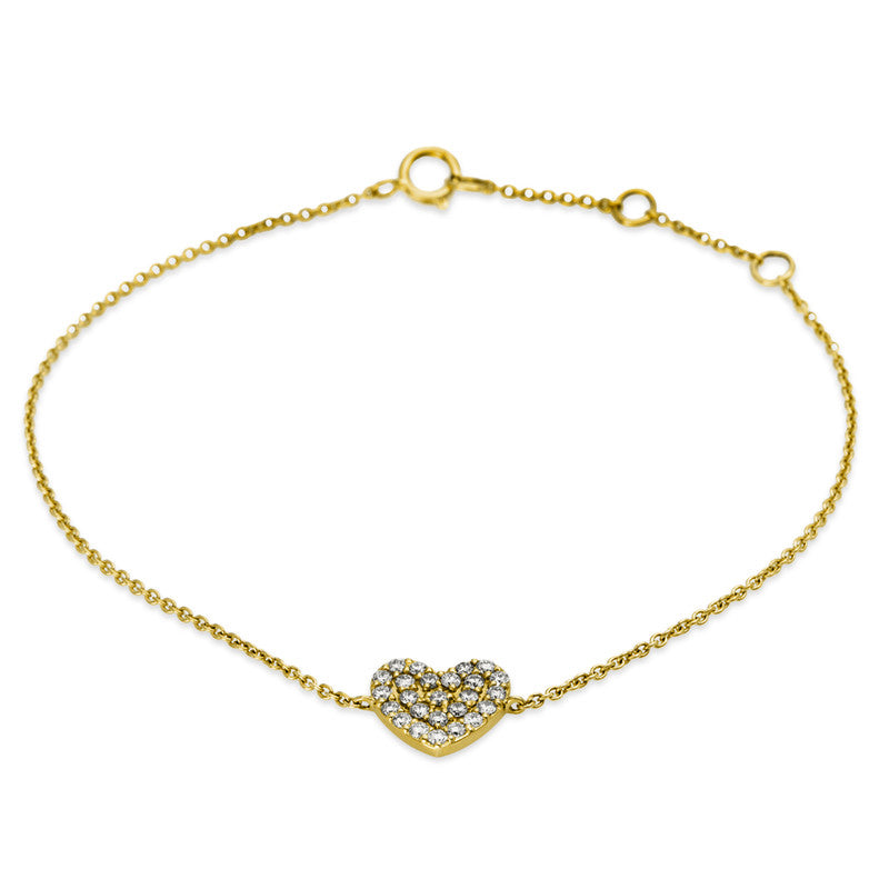 Armband 18 kt GG, 25 Brill. 0,28 ct, TW-si