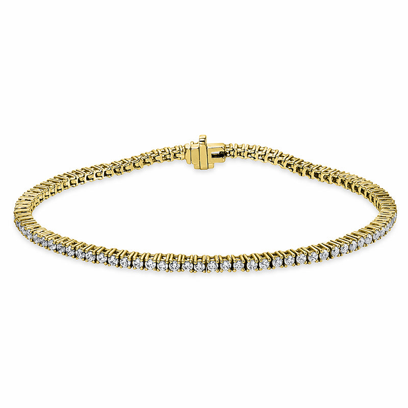 Armband 14 kt GG, 88 Brill. 2,29 ct, TW-si