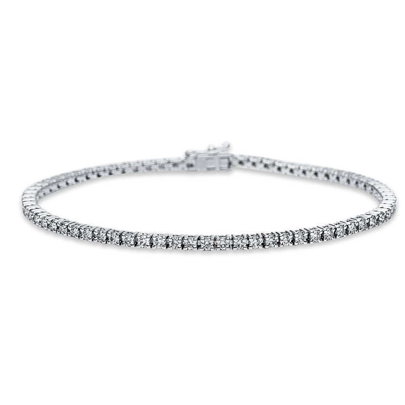 Armband 18 kt WG, 69 Brill. 2,38 ct, TW-si