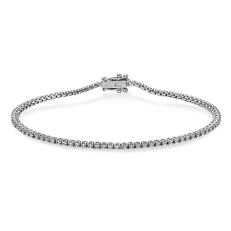 Armband 18 kt WG, 88 Brill. 1,05 ct, TW-si