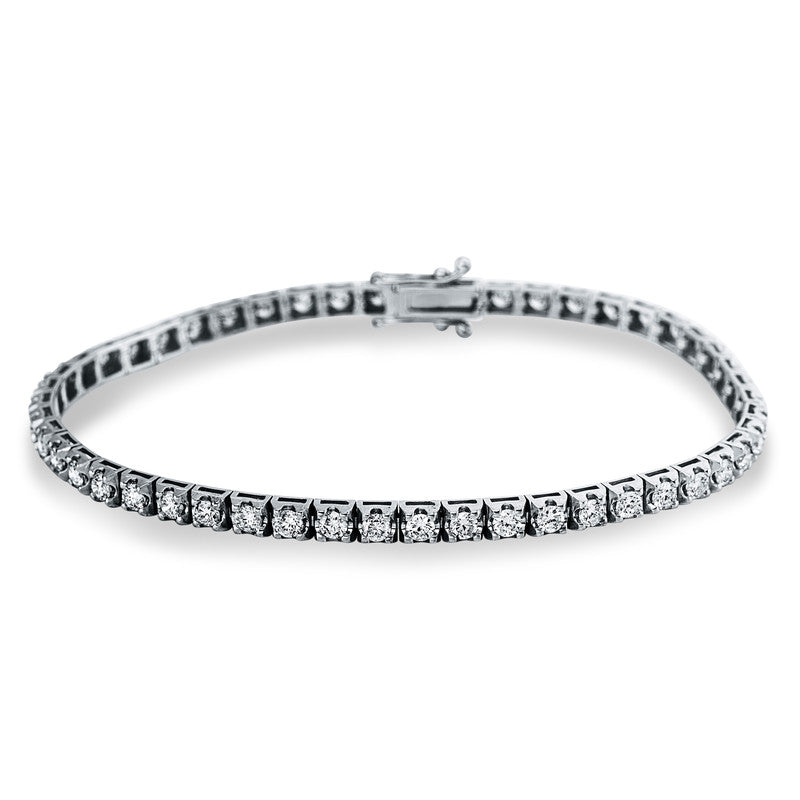 Armband 18 kt WG, 50 Brill. 3,15 ct, TW-si
