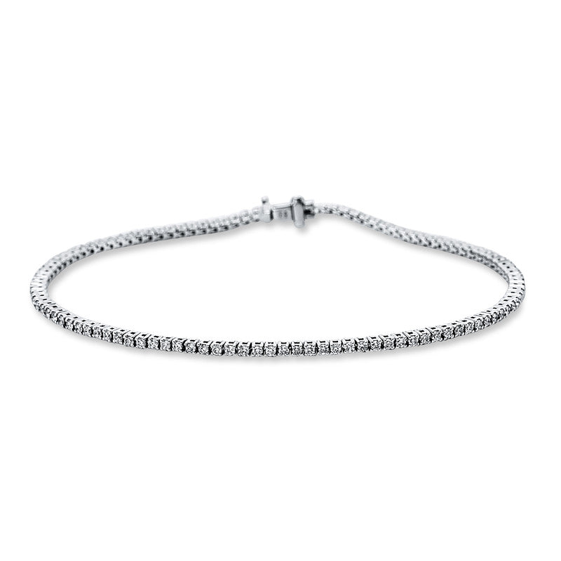Armband 18 kt WG, 108 Brill. 0,94 ct, TW-si
