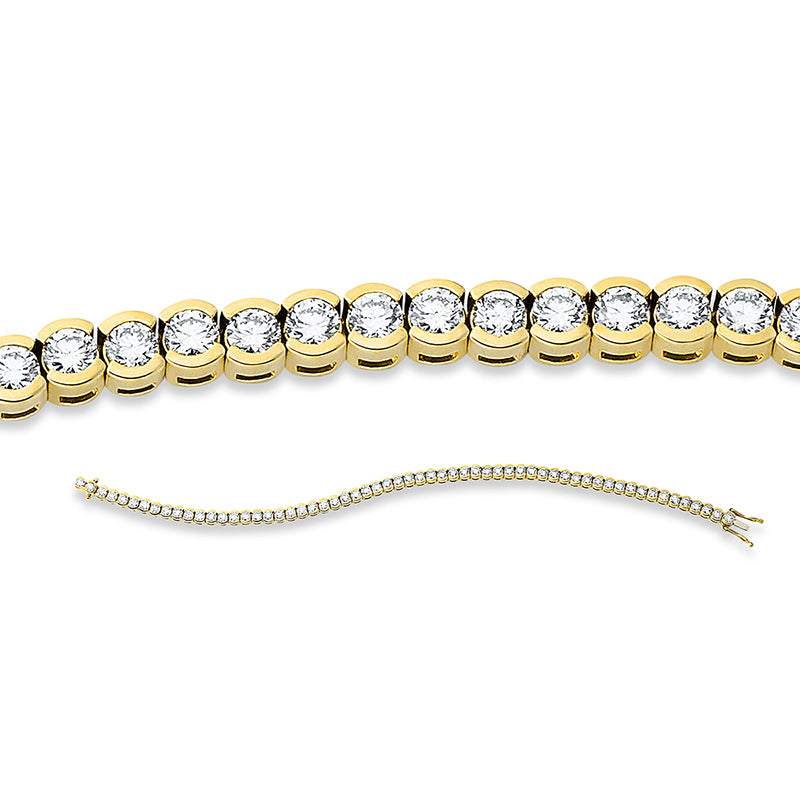Armband 18 kt GG+WG. 60 Brillanten 3.49 ct. TW-si. L:17.8 cm