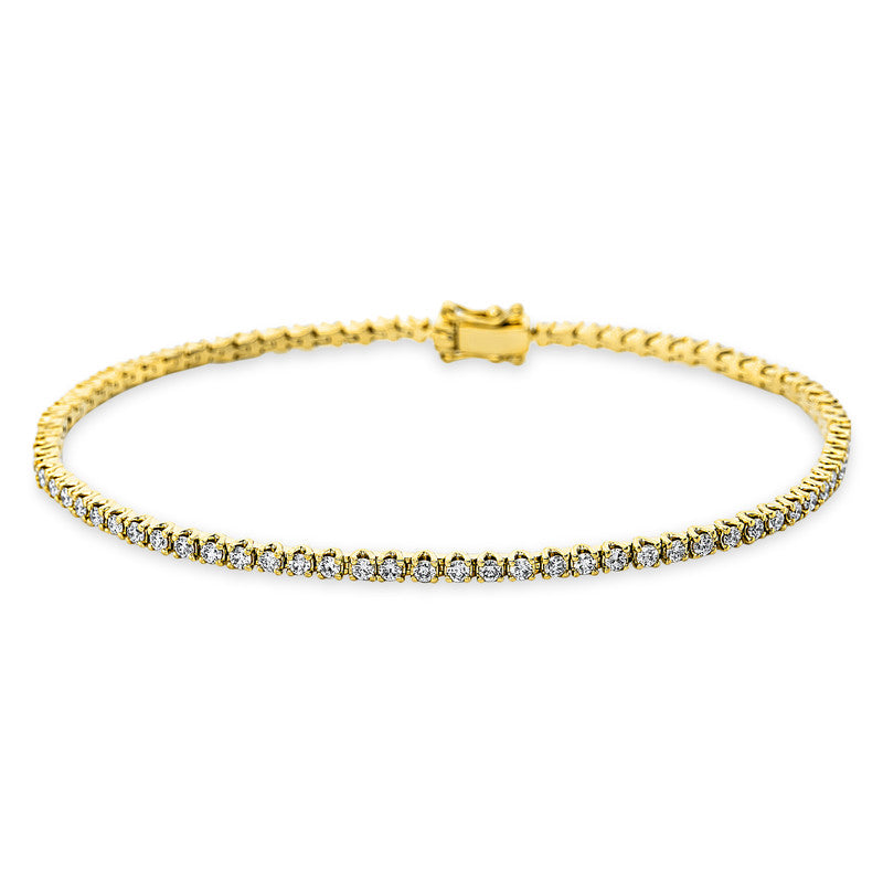 Armband 18 kt GG, 79 Brill. 1,48 ct, TW-si