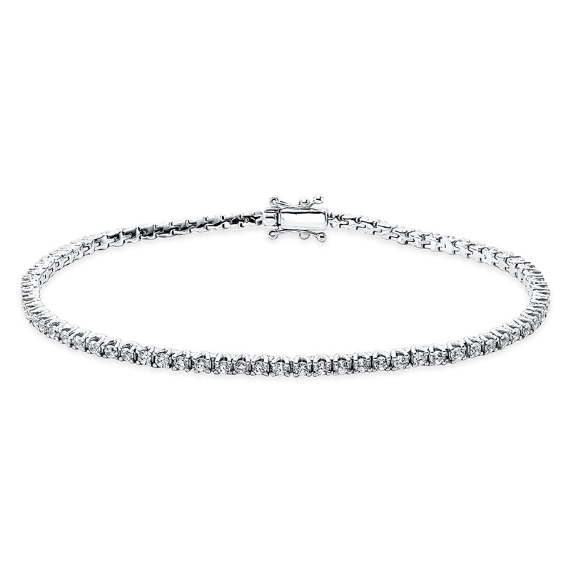 Armband 18 kt WG, 79 Brill. 1,48 ct, TW-si