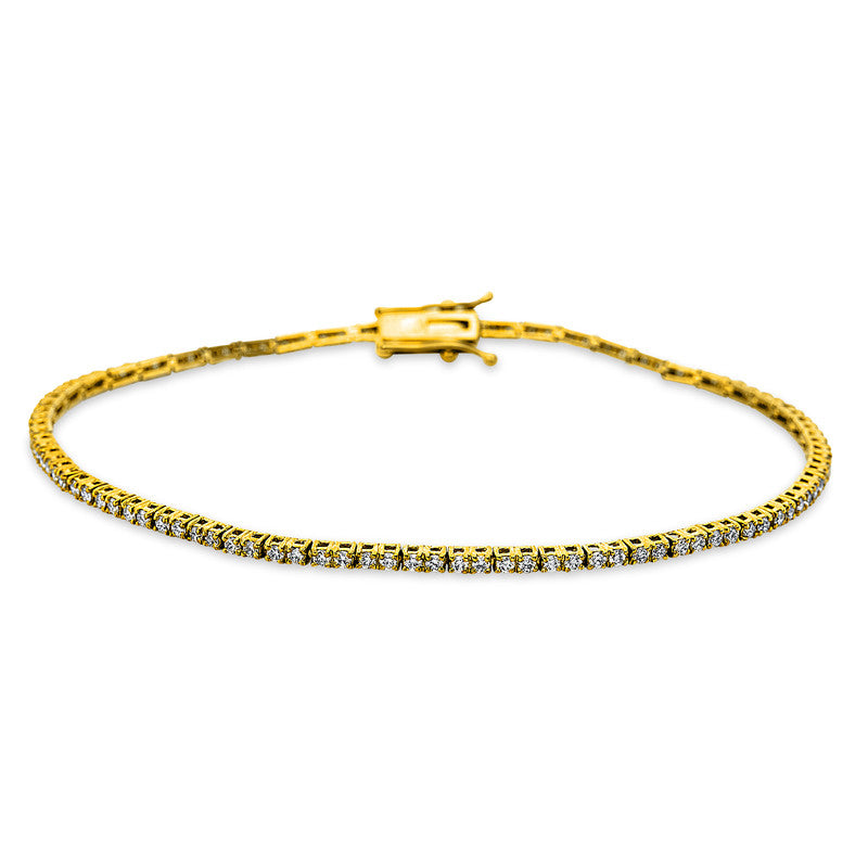 Armband 18 kt GG, 105 Brill. 1,02 ct, TW-vsi