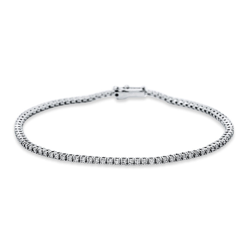 Armband 18 kt WG, 93 Brill. 1,39 ct, TW-si