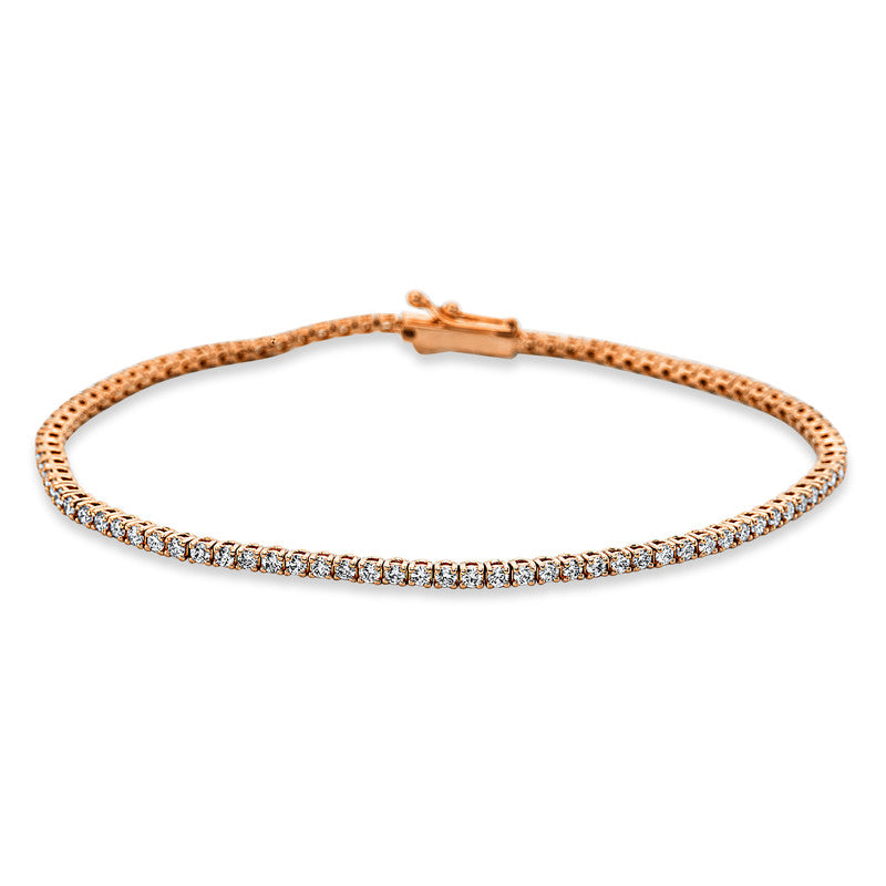 Armband 18 kt RG, 67 Brill. 2,66 ct, TW-si