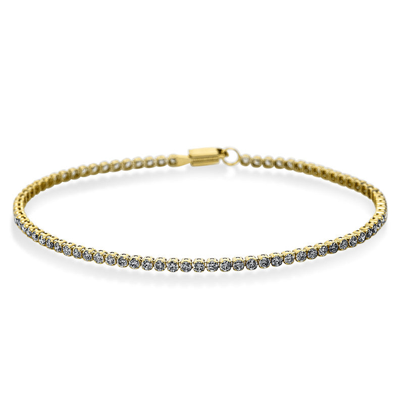 Armband 14 kt GG, 79 Brill. 1,76 ct, W-pi