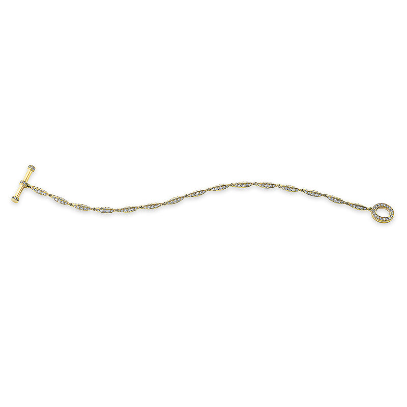 Armband 18 kt GG, 284 Brill. 3,67 ct, TW-vsi