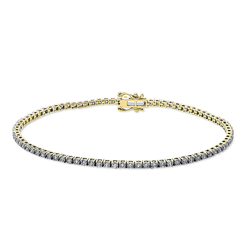 Armband 18 kt GG, 82 Brill. 2,00 ct, TW-si