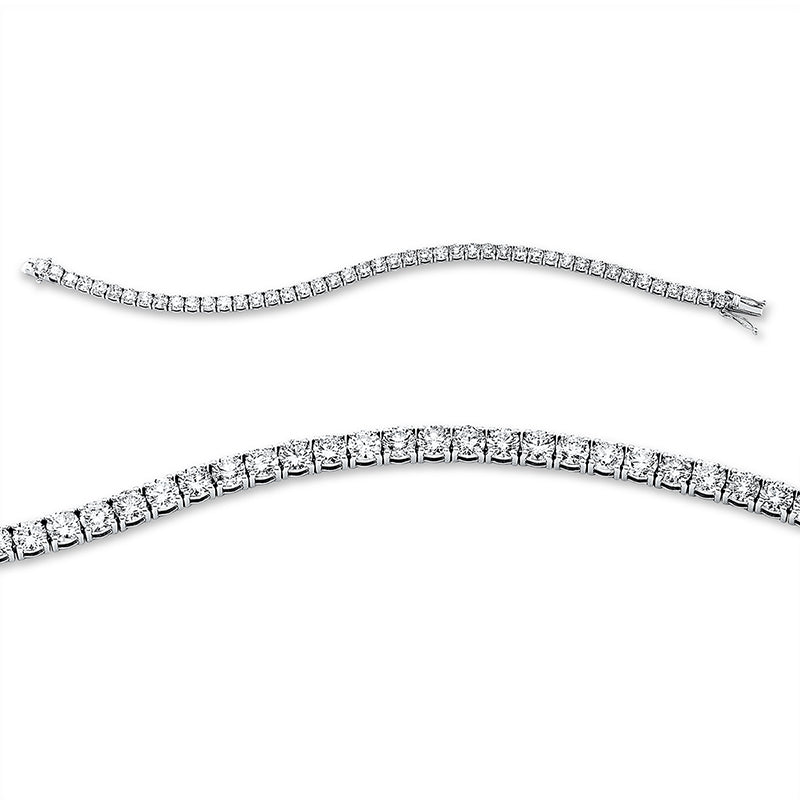 Armband 18 kt WG, 45 Brill. 9,42 ct, TW-si