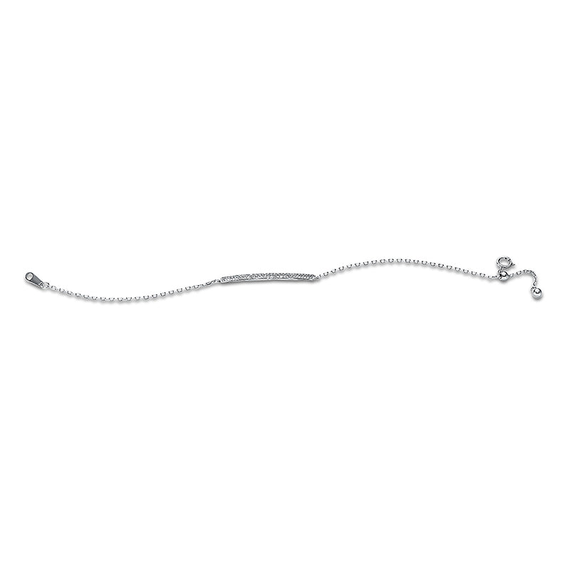 Armband 18 kt WG, 62 Dia. 0,16 ct, W-si
