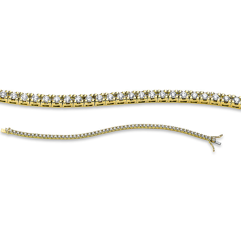 Armband 18 kt GG, 57 Brill. 1,95 ct, TW-si