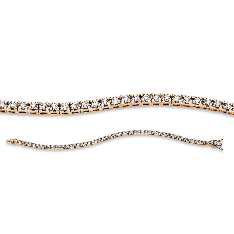 Armband 18 kt RG, 57 Brill. 1,95 ct, TW-si