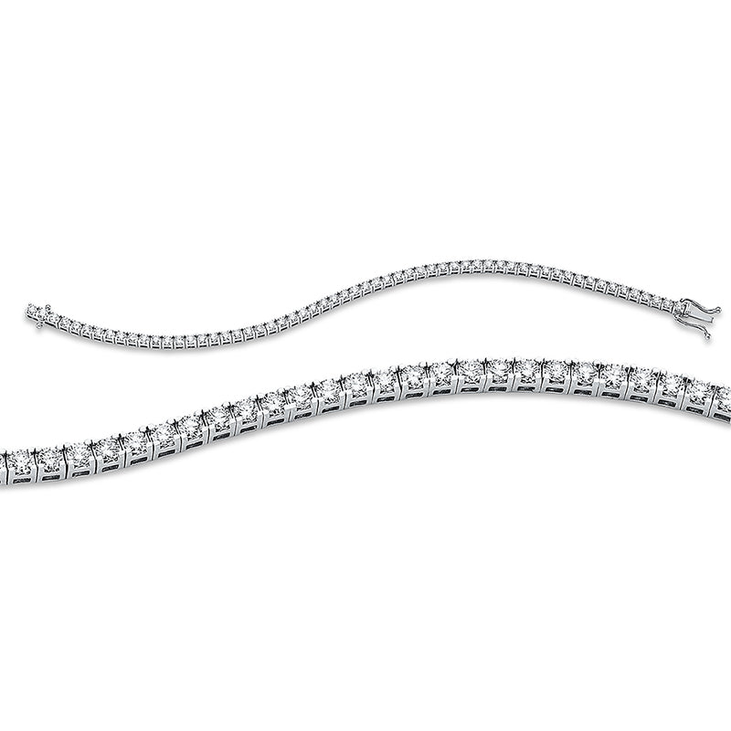 Armband 18 kt WG, 59 Brill. 4,00 ct, TW-si