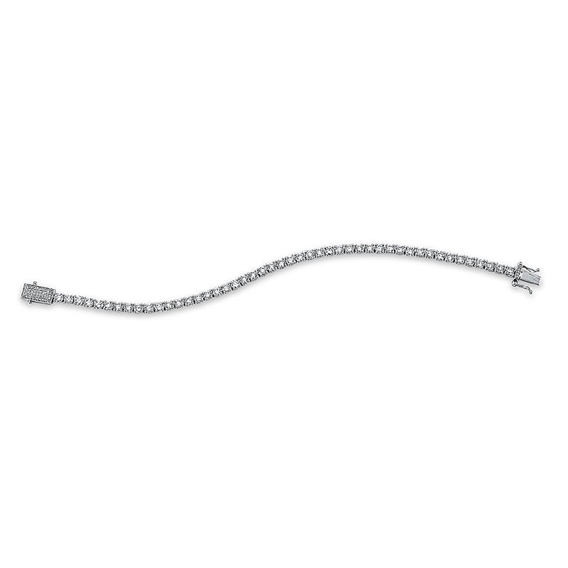 Armband 18 kt WG, 42 Brill. 10,04 ct, TW-vs1, 41 Brill. 0,12 ct, TW-vs1