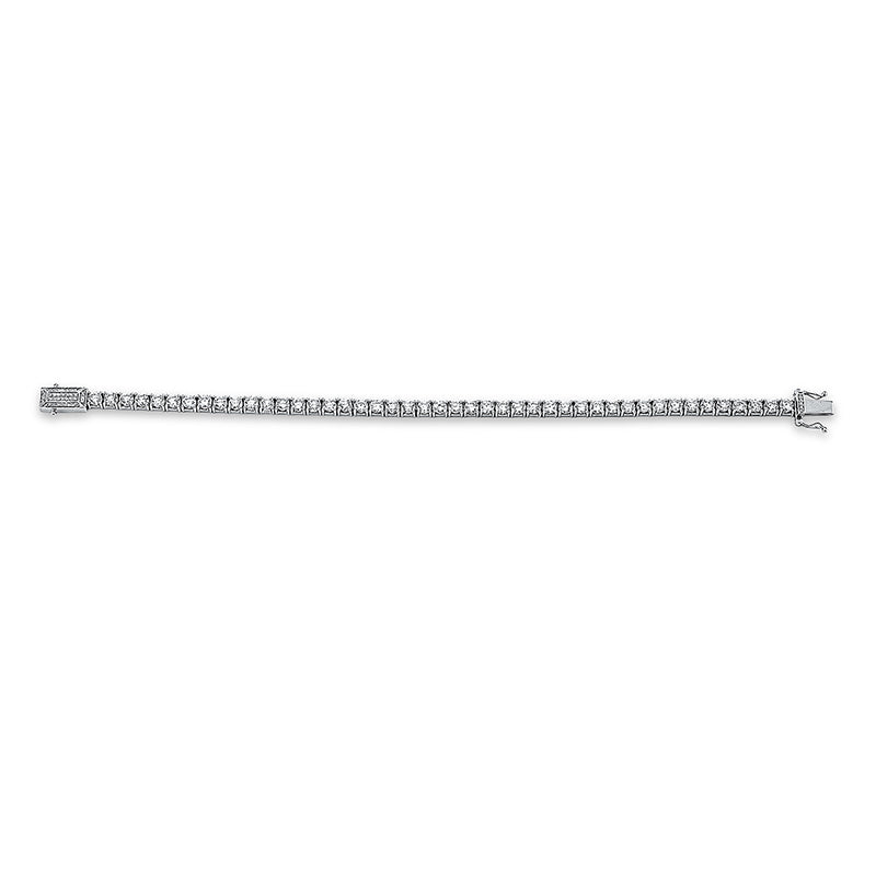 Armband 18 kt WG, 45 Brill. 8,47 ct, TW-vs1, 41 Brill. 0,16 ct, TW-vs1