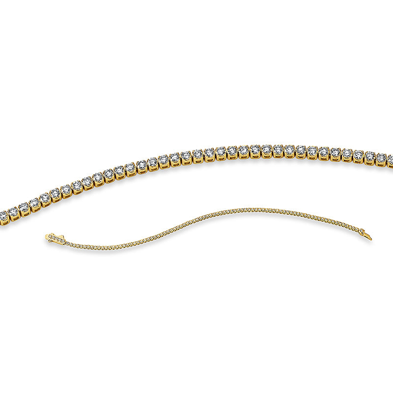 Armband 18 kt GG, 91 Brill. 2,00 ct, TW-si