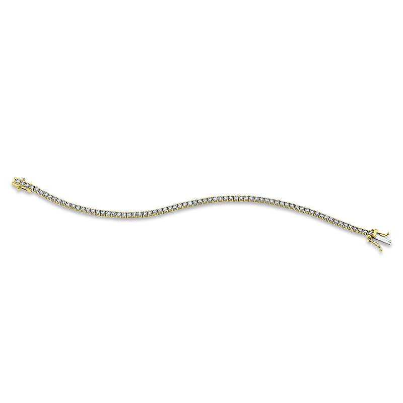 Armband 18 kt GG. 72 Brillanten 3.19 ct. I-si. L:18.0 cm
