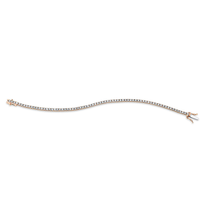 Armband 18 kt RG, 72 Brill. 3,16 ct, I-si