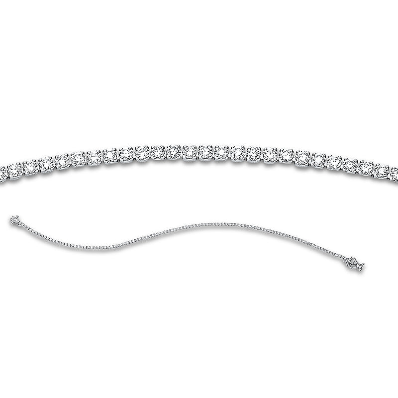 Armband 18 kt WG, 109 Brill. 1,19 ct, TW-si