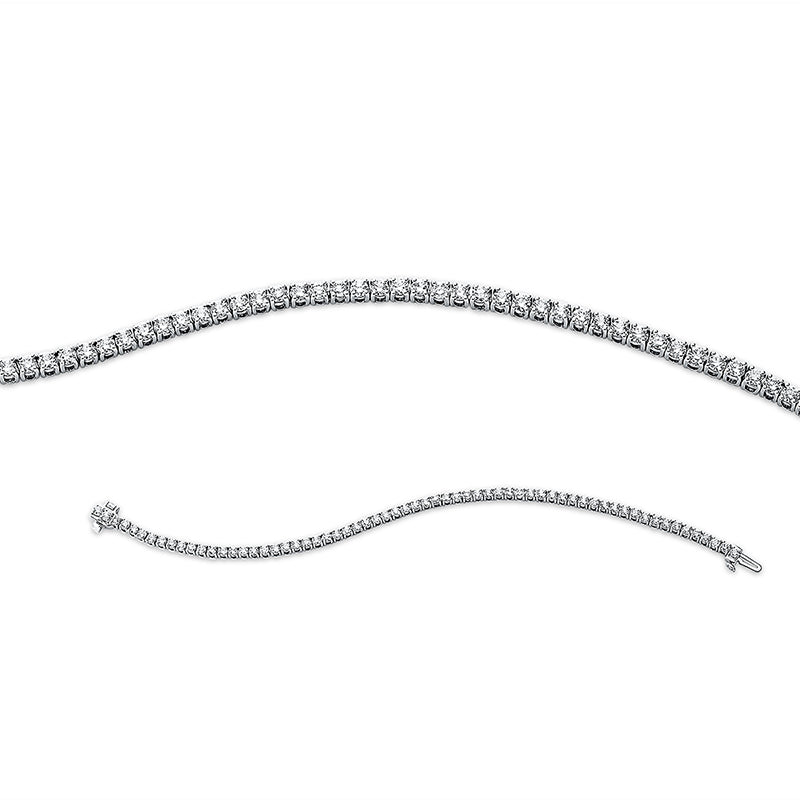 Armband 18 kt WG, 64 Brill. 3,93 ct, TW-si