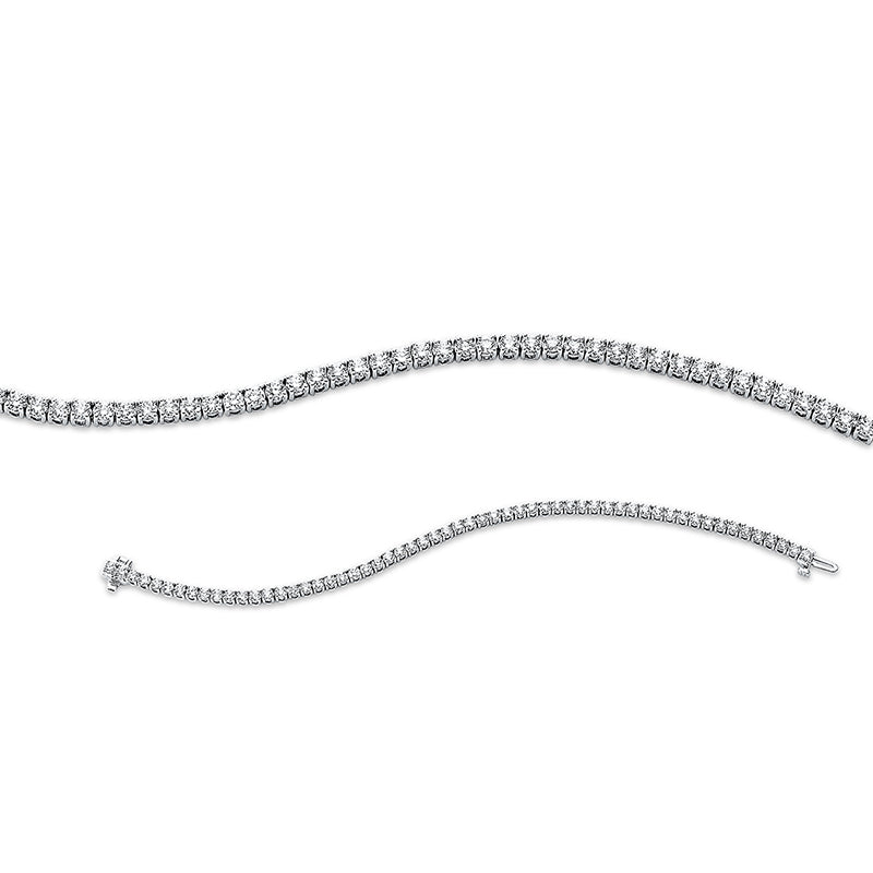 Armband 18 kt WG, 58 Brill. 5,20 ct, TW-si