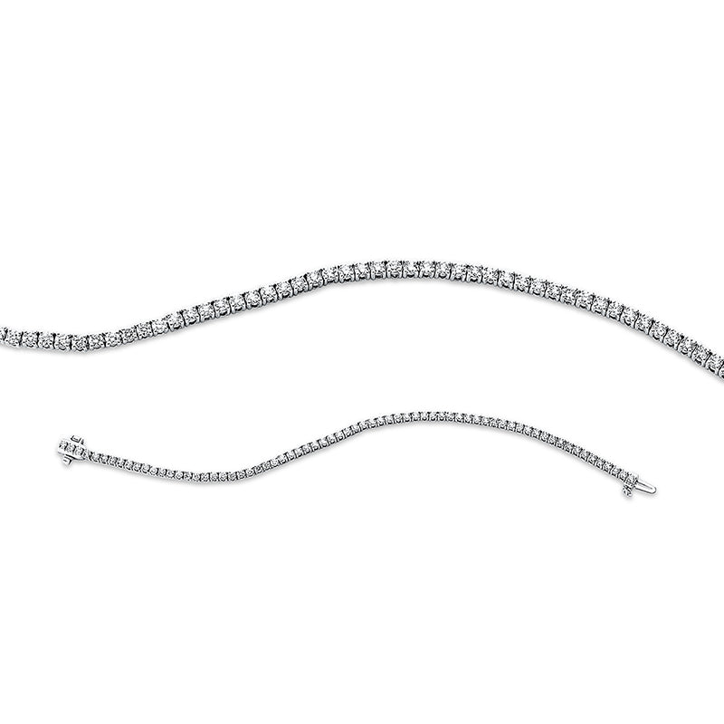 Armband 18 kt WG, 69 Brill. 3,10 ct, TW-si