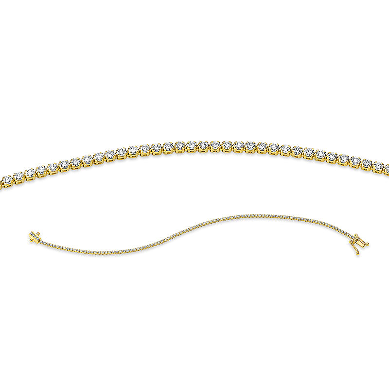 Armband 18 kt GG, 97 Brill. 1,26 ct, TW-si