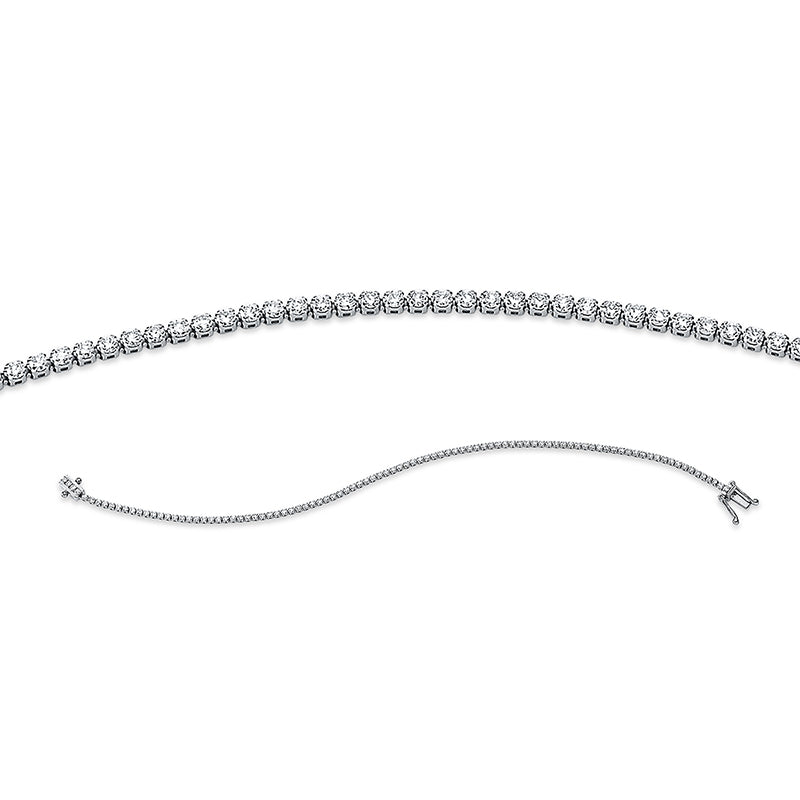 Armband 18 kt WG, 97 Brill. 1,26 ct, TW-si