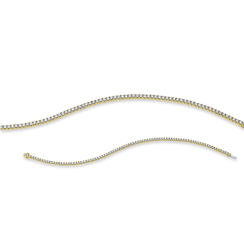Armband 18 kt GG, With American Lock, 88 Brill. 2,50 ct, TW-si