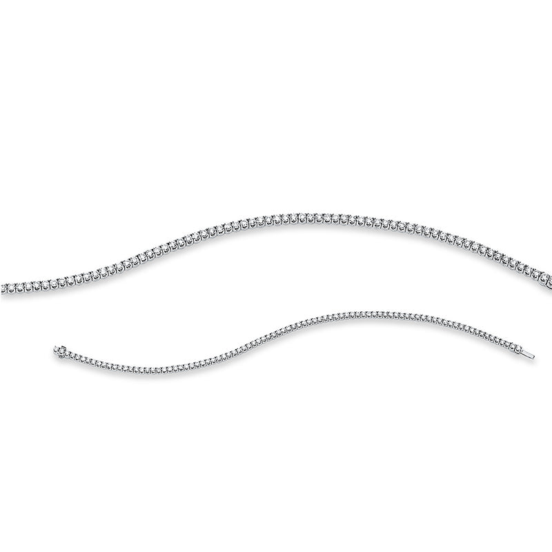 Armband 18 kt WG, With American Lock, 88 Brill. 2,50 ct, TW-si