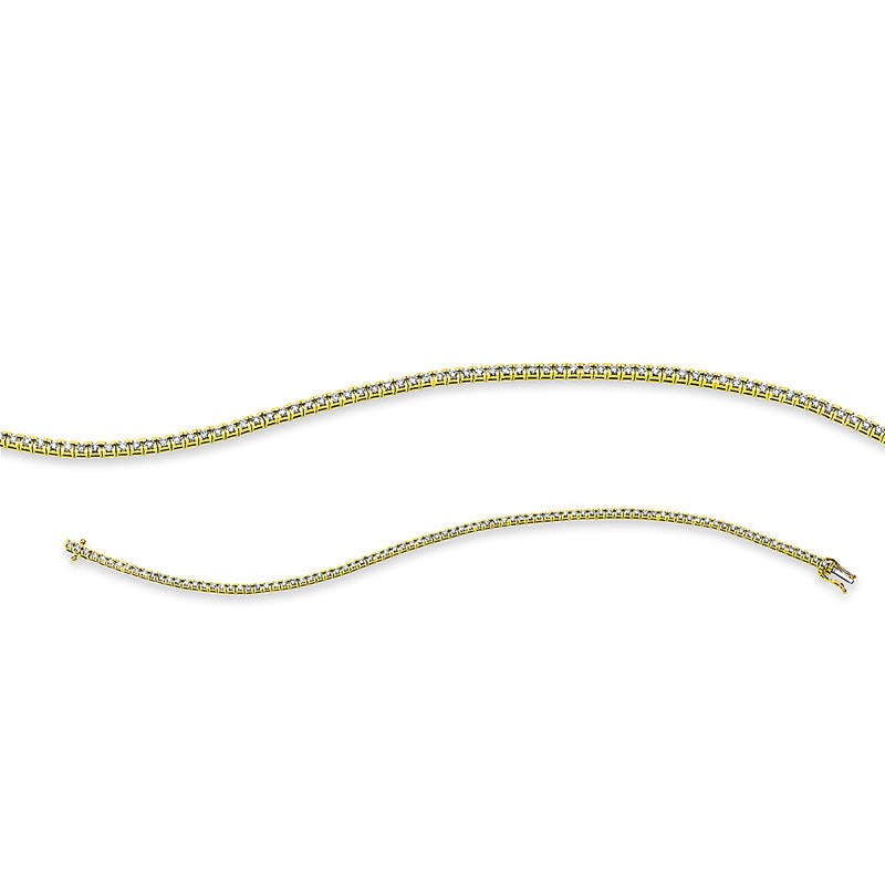 Armband 18 kt GG, 89 Brill. 1,00 ct, TW-si