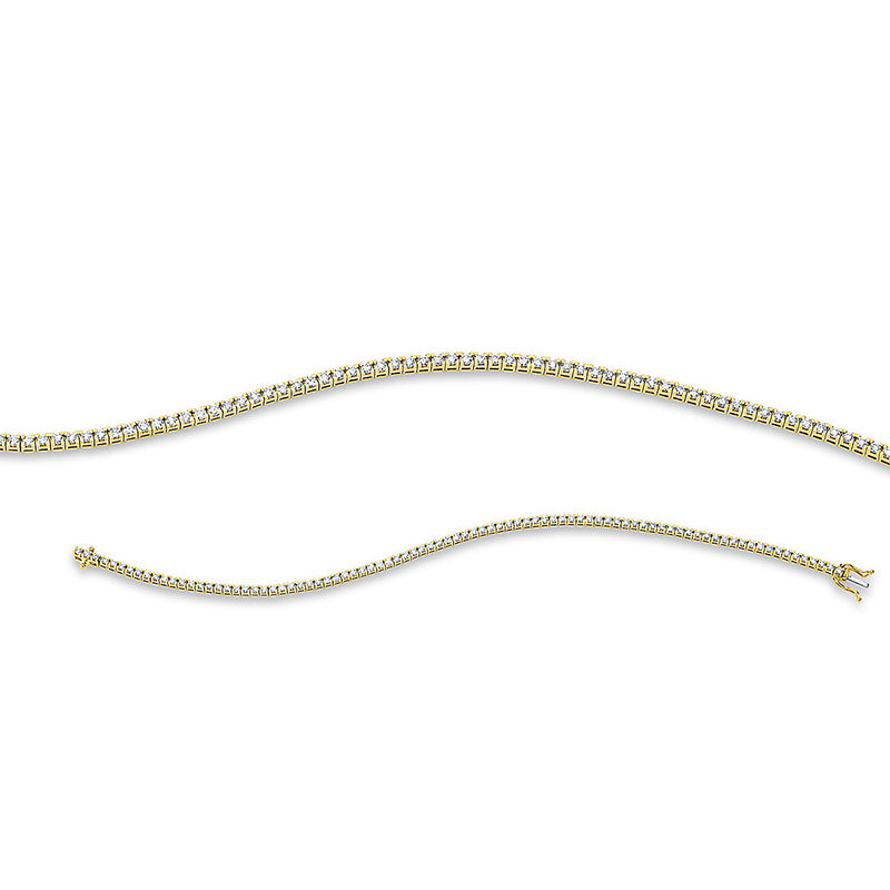 Armband 18 kt GG, 87 Brill. 1,50 ct, TW-si